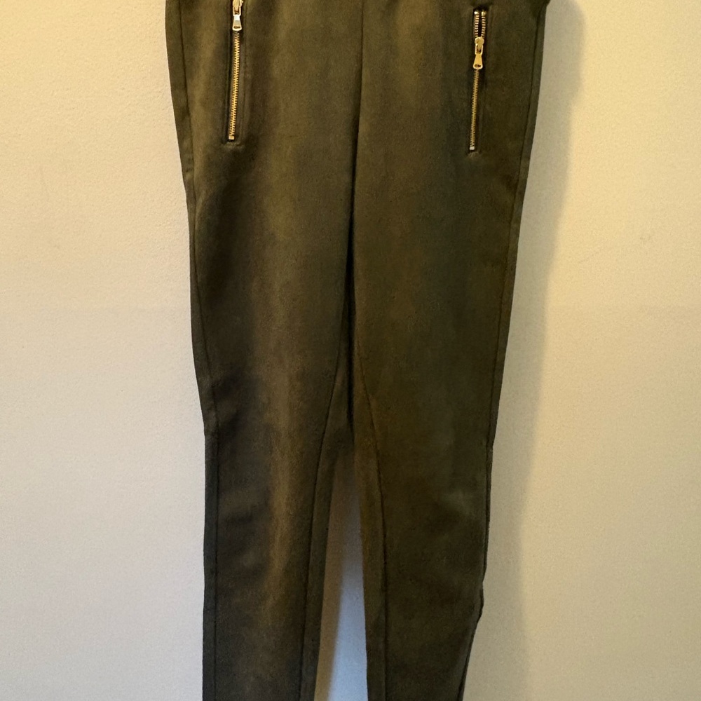 LOFT Skinny Pants in Olive Green